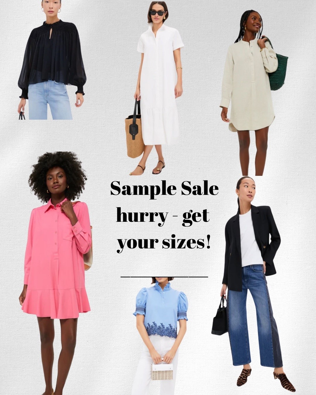 Sample sale!  Hurry before they are gone  

#LTKPetite #LTKSaleAlert #LTKStyleTip