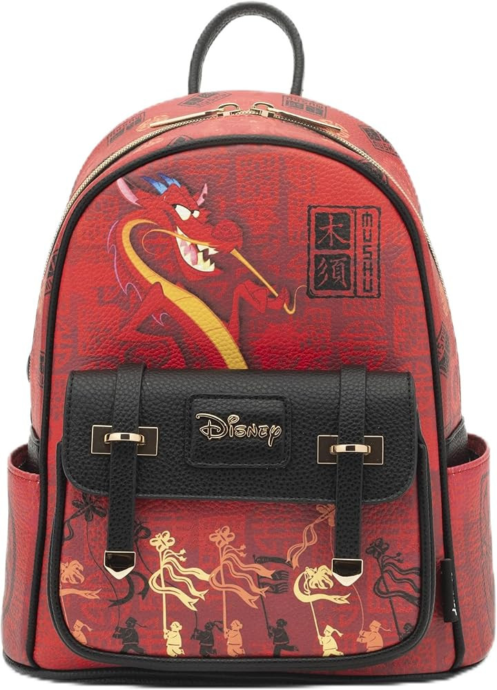 Wondapop Disney Mushu - Mini mochila de cuero vegano de 11 pulgadas | Amazon (US)