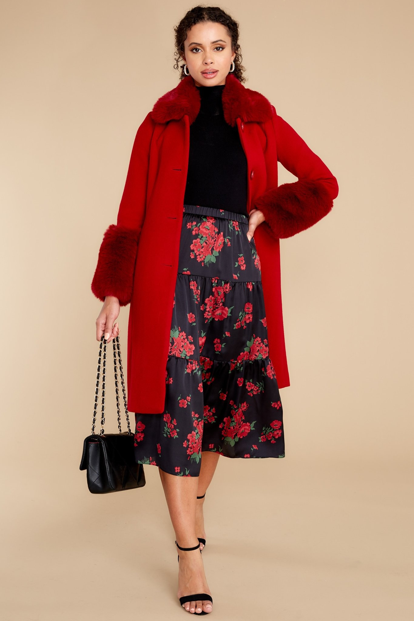 Justice Black Decadence Skirt | Red Dress 