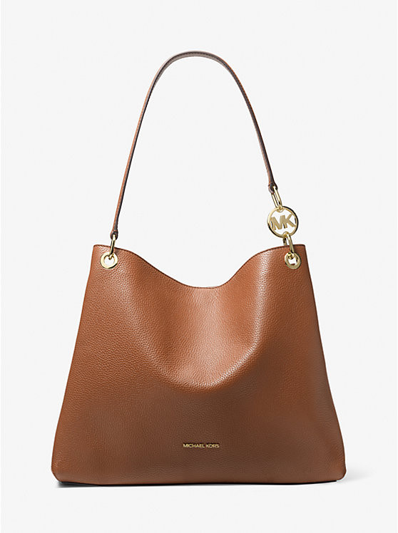 Christina Large Pebbled Leather Shoulder Bag | Michael Kors US