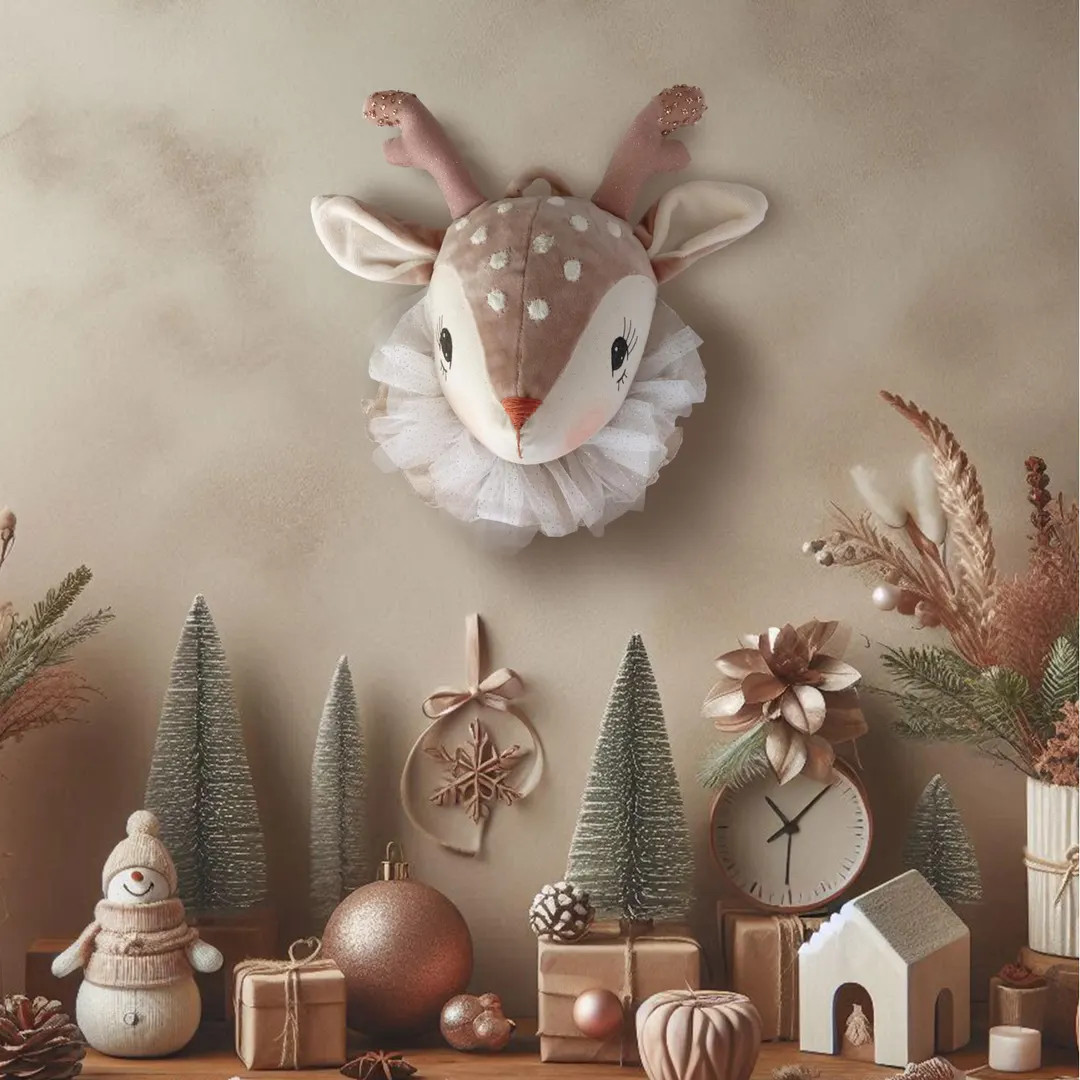 Fawn Head, Deer Head, Wall Mount Head Deer, Baby Room Decor Stuffed Animal Heads Nursery Decor Ho... | Etsy (US)