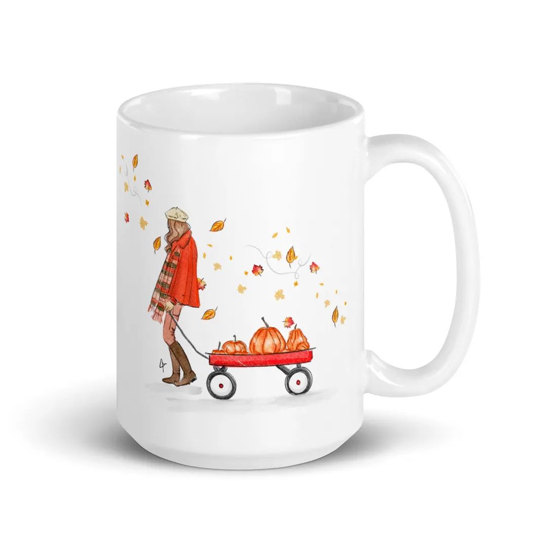 Pumpkin Stroll Mug - Etsy | Etsy (US)