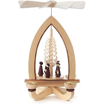 1-tier German Christmas Pyramid - Carolers - 27cm / 11 inch - Authentic German Erzgebirge Christm... | Amazon (US)