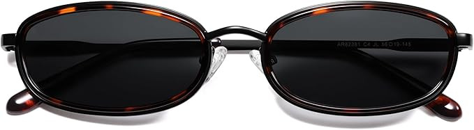 Polarized Retro Oval Sunglasses for Women Men 2026 Trendy Narrow Round Sun Glasses 90s Chic AR823... | Amazon (US)