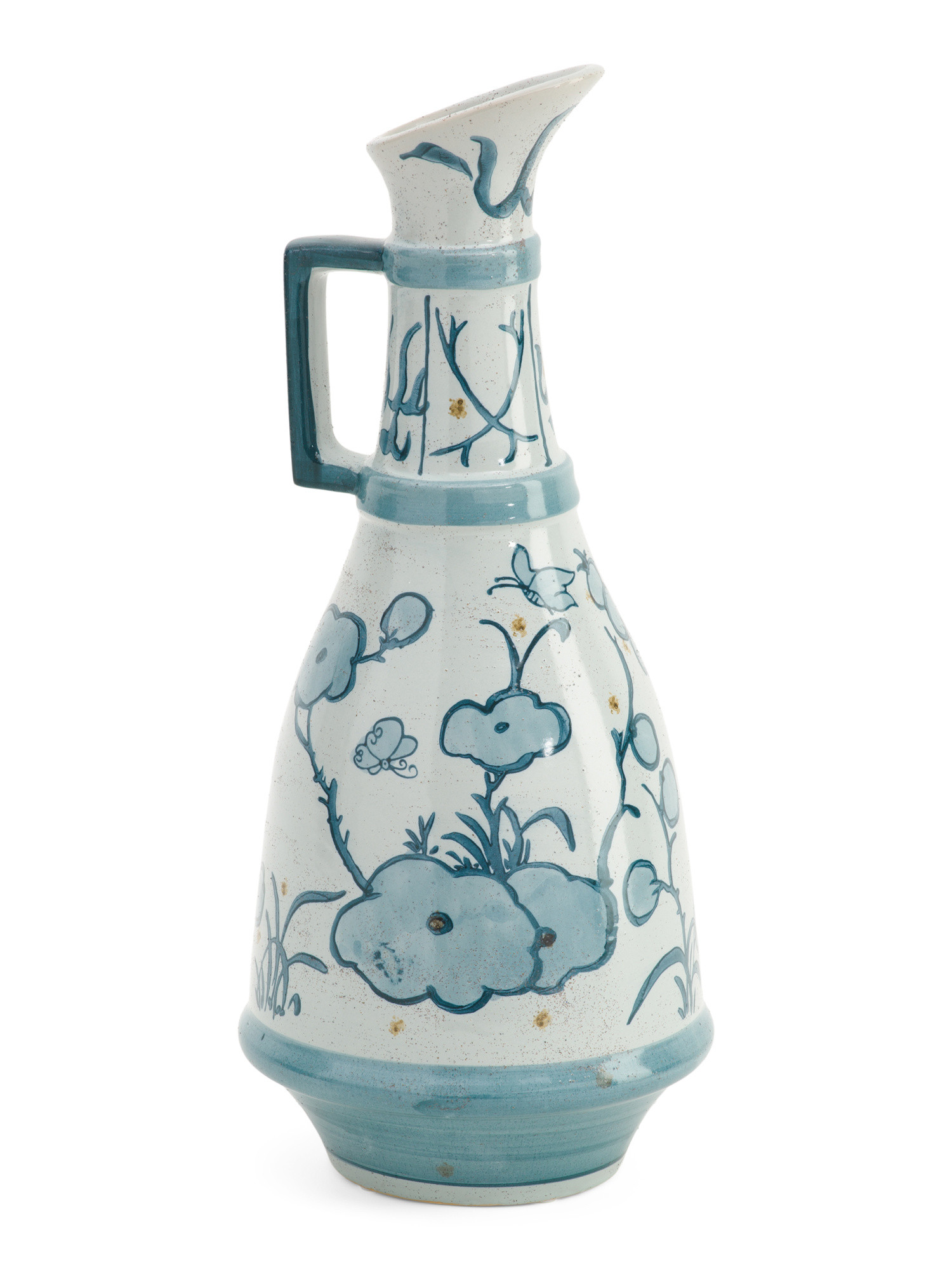 7x16.5in Tall Abstract Floral Ceramic Pitcher Vase | Home | Marshalls | Marshalls