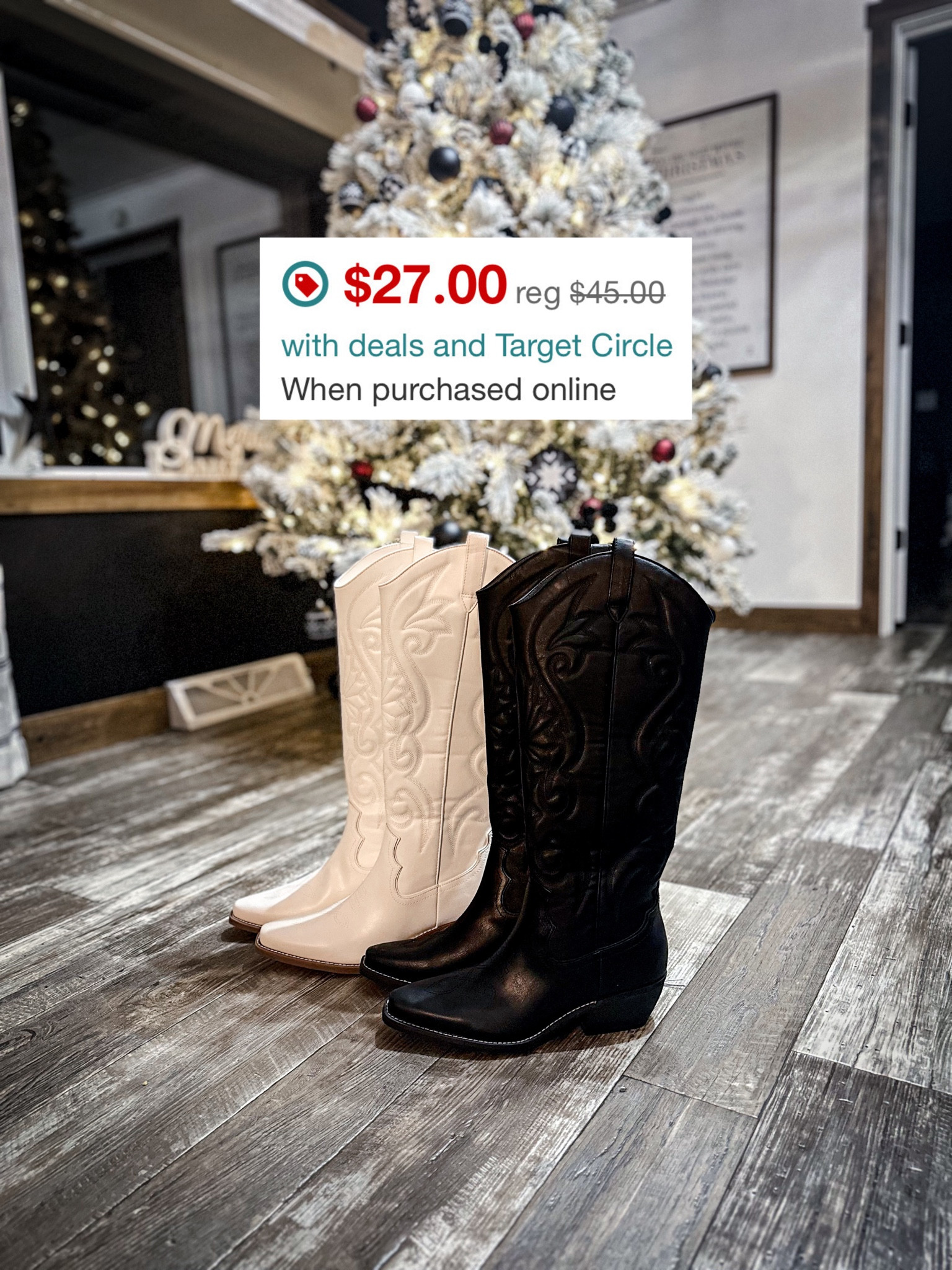 My Wild Fable Western Boots are 40% off today only at Target! I’ll be packing these up to come with me to the National Finals Rodeo in Las Vegas in a couple weeks 🎰♥️

#targetshoes #salealert #nfrrodeo #nationalfinalsrodeo #nfroutfits #rodeofashion #lasvegas

#LTKSaleAlert #LTKFindsUnder50 #LTKCyberWeek