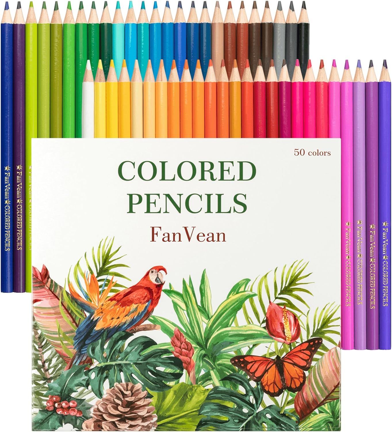 Colored Pencils Color Pencil Set for adult Coloring book Gifts for kids & Adults 50 count | Amazon (US)