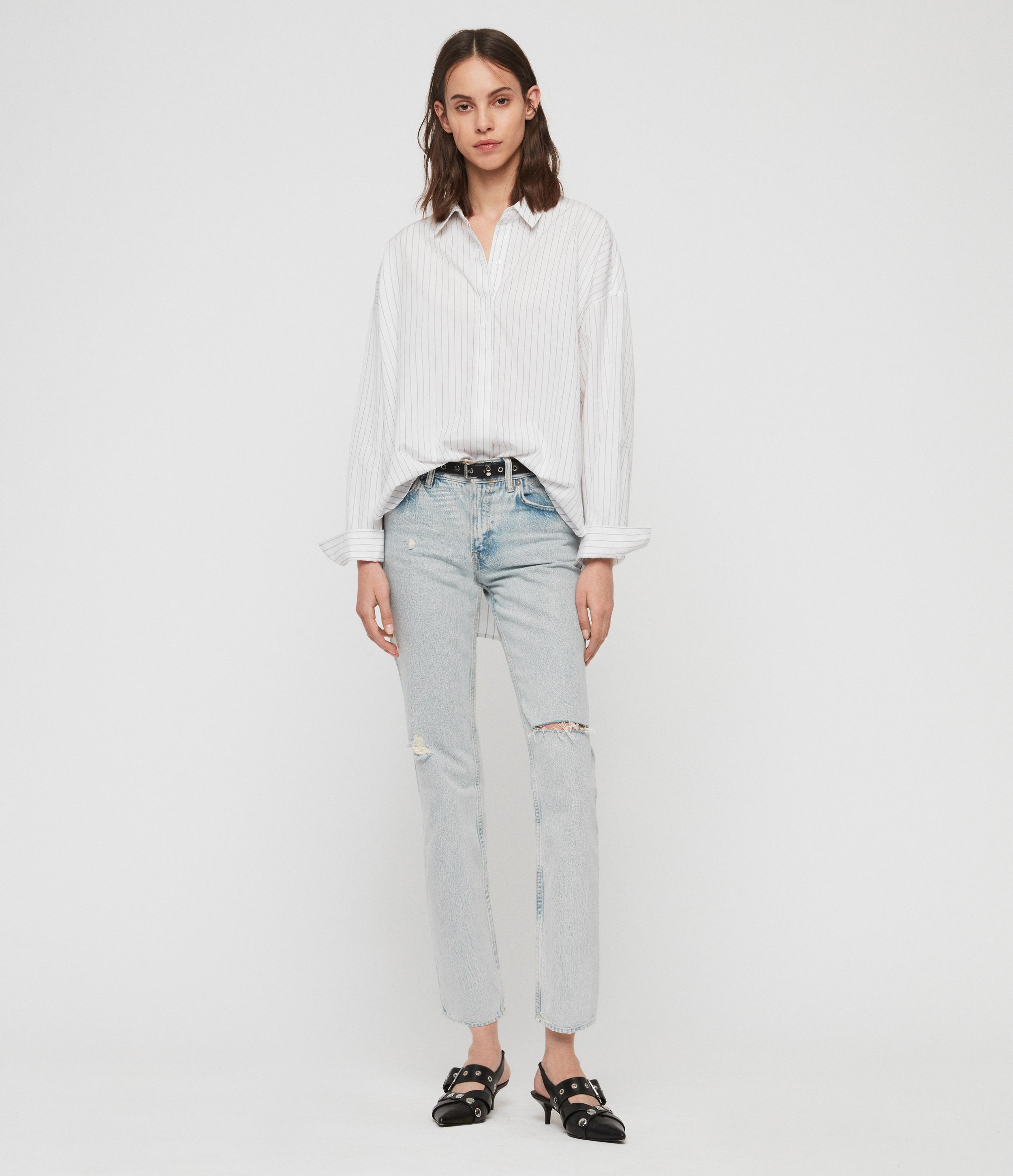AllSaints Sada Stripe Shirt | AllSaints US