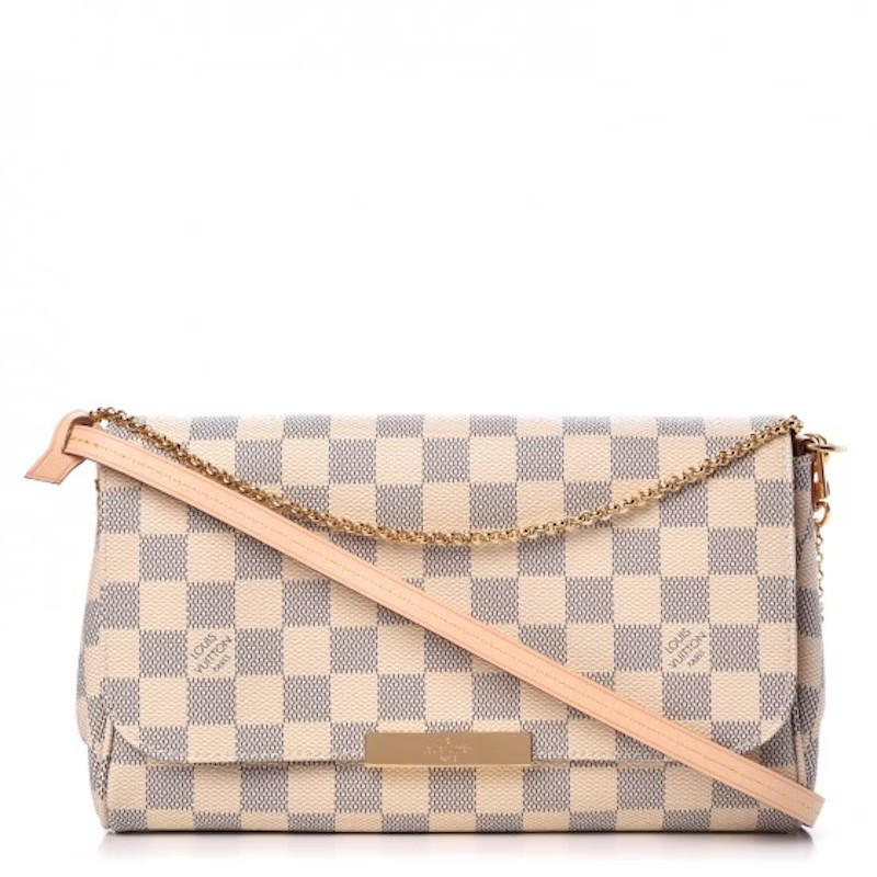 Women's Louis Vuitton Favorite Damier Azur MM White/Blue | StockX