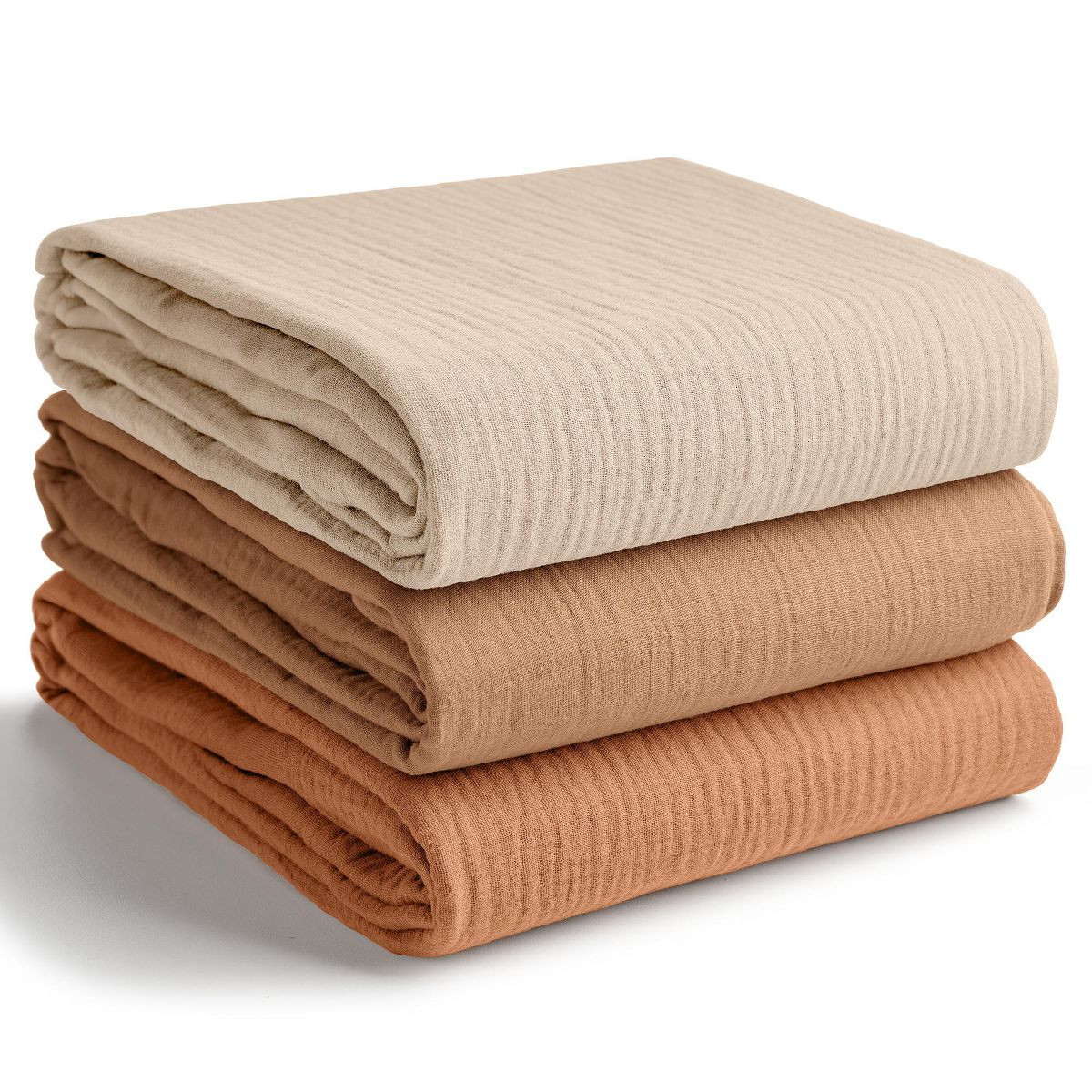 Comfy Cubs Muslin Swaddle Blankets Pack of 3 - 42" x 42" 100% Cotton Baby Blanket Set, Large Wrap... | Target