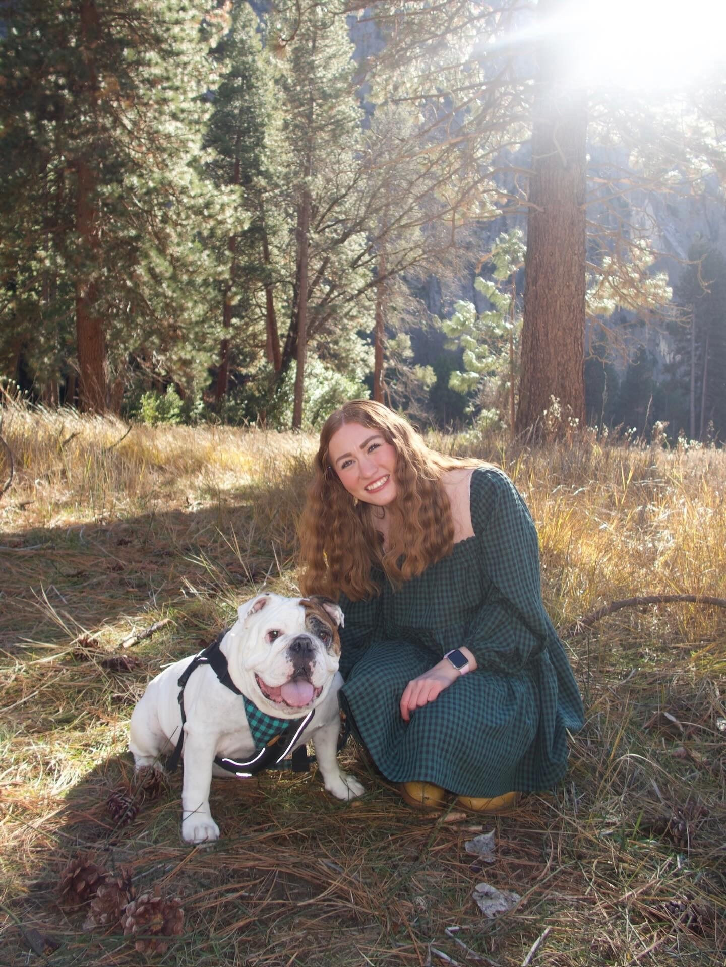just a girl and her bulldog