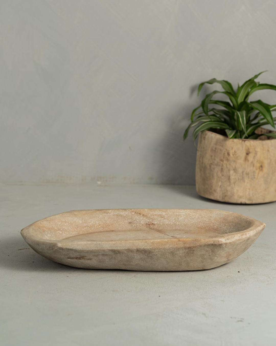 Vintage Carved Stone Tray Rustic Marble Dish Catch All Bowl Wabi Sabi Fruit Bowl {D} (free Shippi... | Etsy (US)