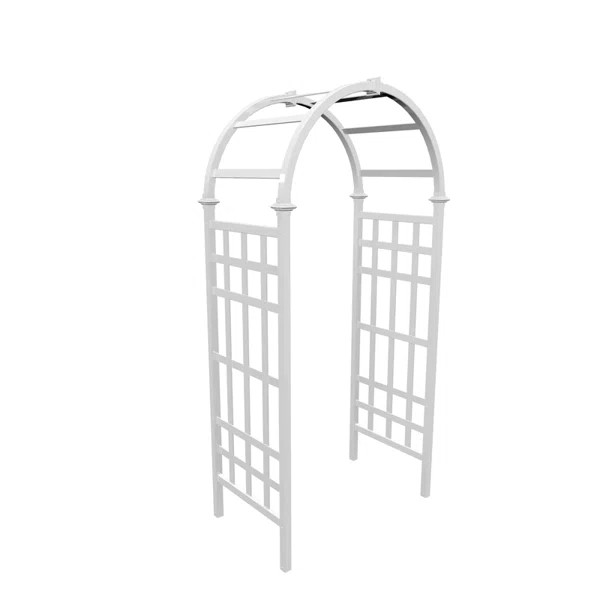 White Vinyl Garden Arbor | Wayfair North America