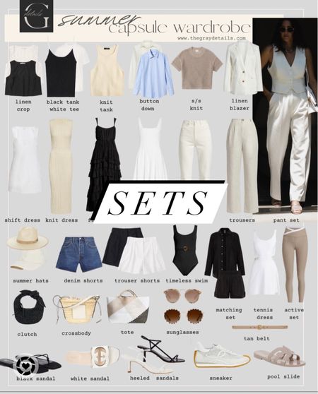 Favorite capsule wardrobe sets for summer 

#LTKFind #LTKtravel #LTKworkwear