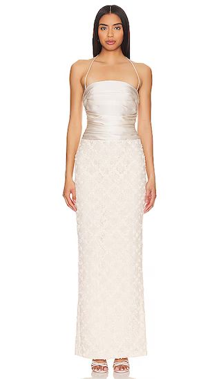 Ileisha Gown in Ivory | Revolve Clothing (Global)