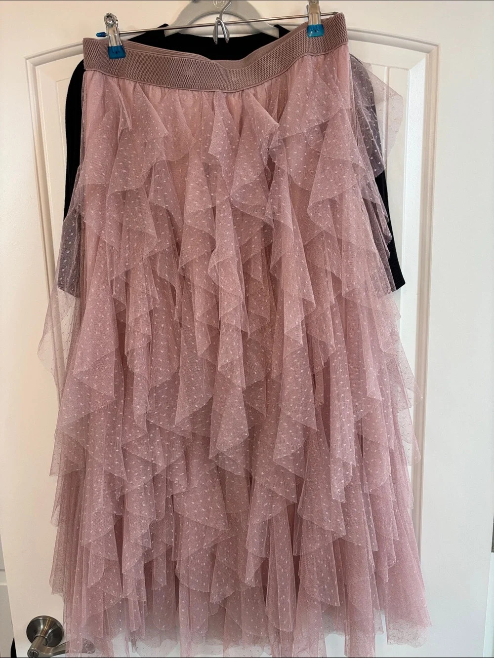 Layered Ruffle Tulle Midi Skirt - Dusty Rose | Poshmark