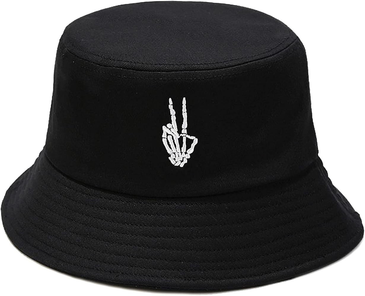 XYIYI Fashion Embroidery Bucket Hat Cotton Beach Fisherman Hats for Women Girls | Amazon (US)