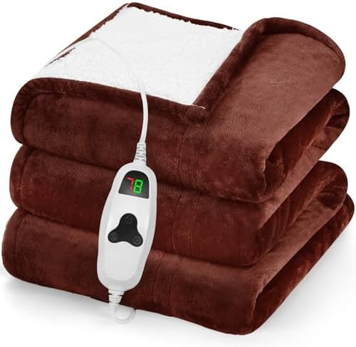 greenoak Heated Blanket Electric Throw 50"X60", Heating Blankets with 10 Heat Levels 8 Hours Auto... | Amazon (US)