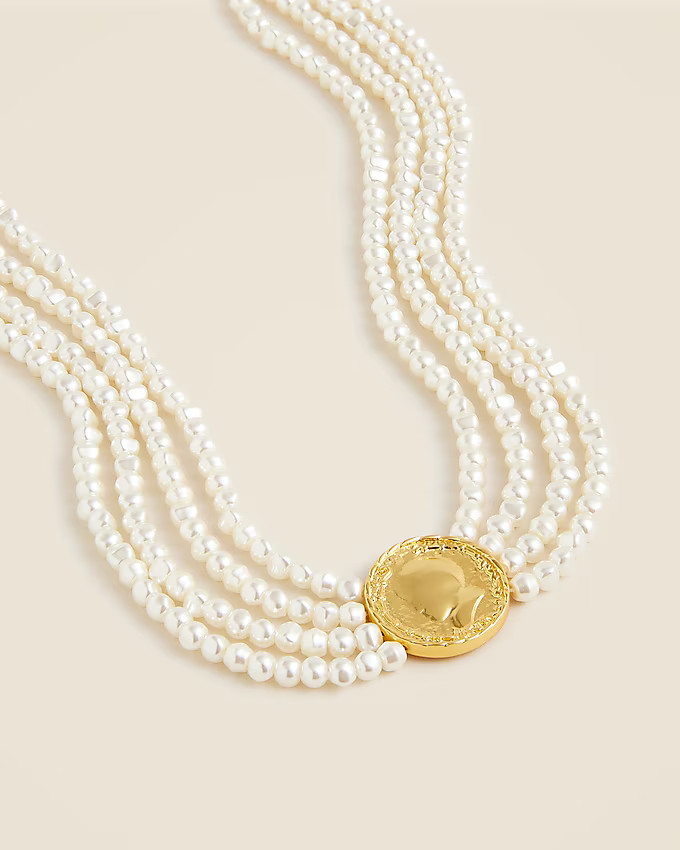 Pearl coin necklace | J. Crew US