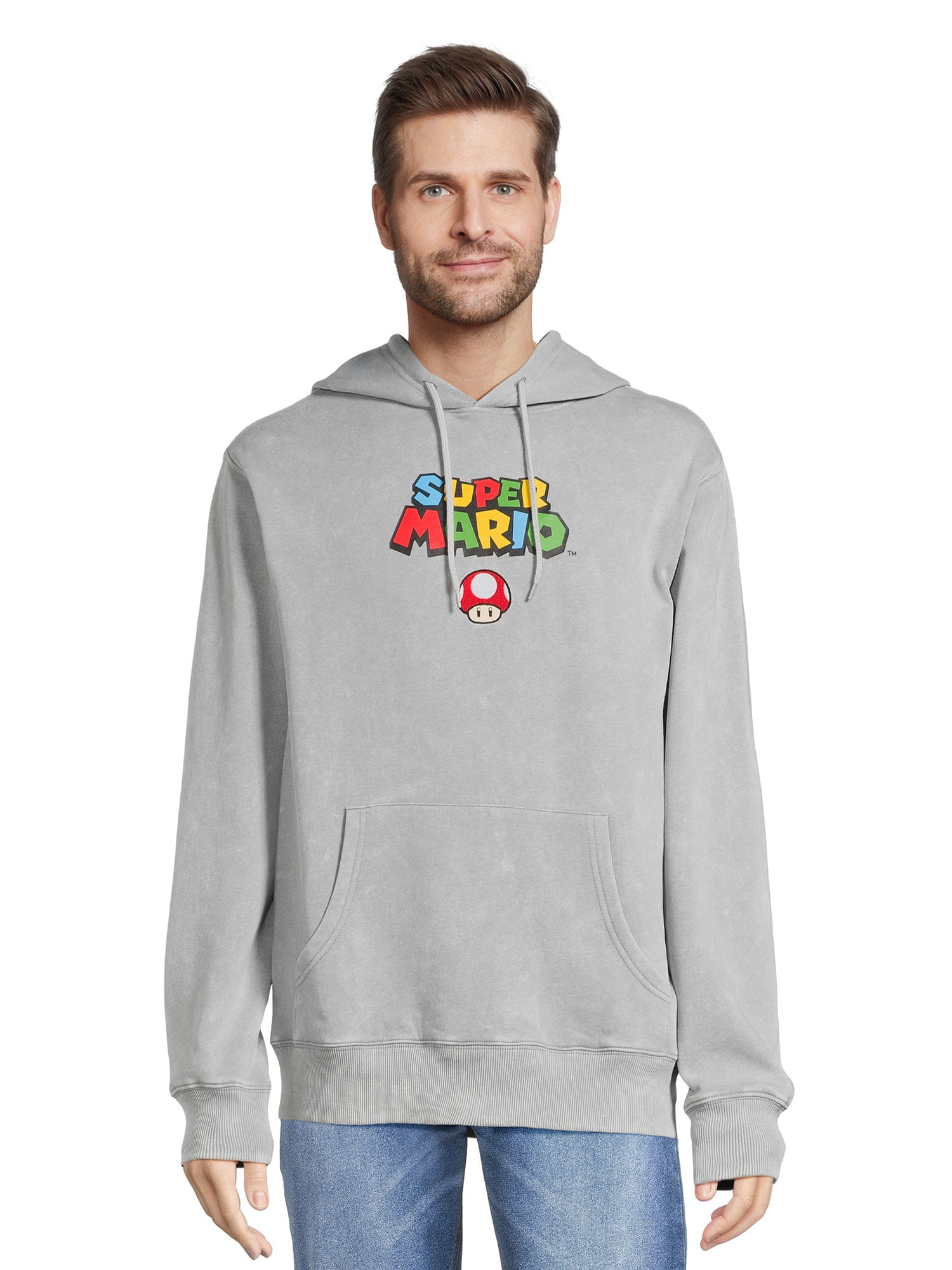 Nintendo Super Mario Men’s Hooded Sweatshirt, Sizes XS-3XL | Walmart (US)