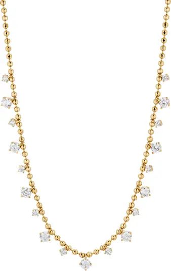 Twilight Cubic Zirconia Shaky Ball Chain Necklace | Nordstrom