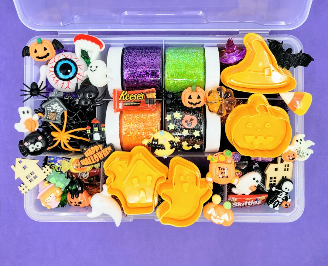 Halloween Playdough Kit, Play Dough, Playdoh, Sensory Play, Sensory Kit, Gifts for Kids, Gifts fo... | Etsy (US)