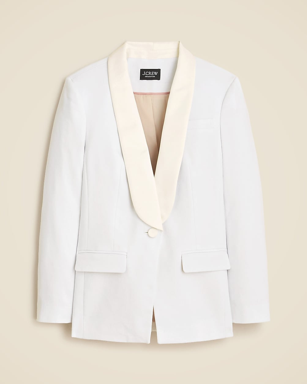Collection Alexandra shawl-collar blazer in stretch linen blend | J. Crew US