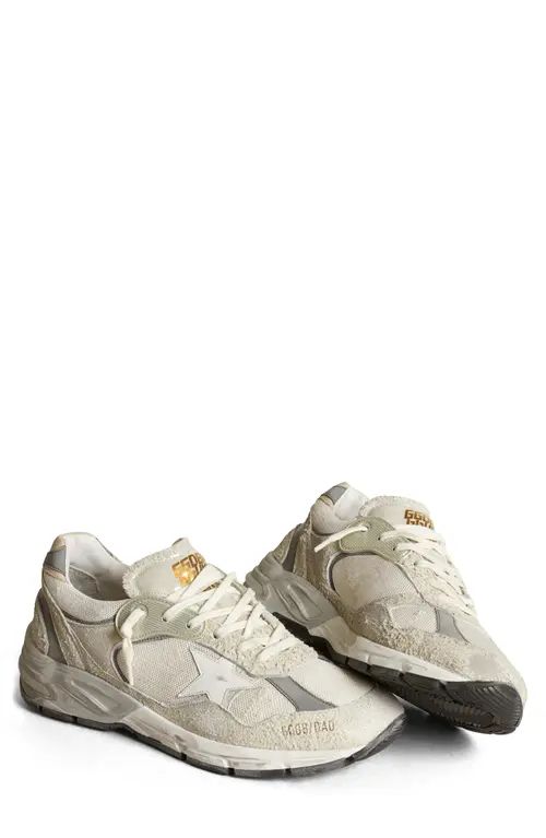 Golden Goose Dad-Star Low Top Sneaker in White/Silver at Nordstrom, Size 9Us | Nordstrom