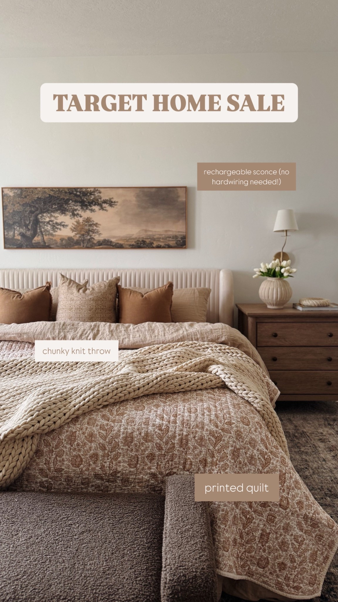 So many of my favorites in my bedroom are on sale for Target circle week! The prettiest bedding + a battery powered sconce that can go anywhere no hardwiring needed! 

#LTKSeasonal #LTKSaleAlert #LTKHome