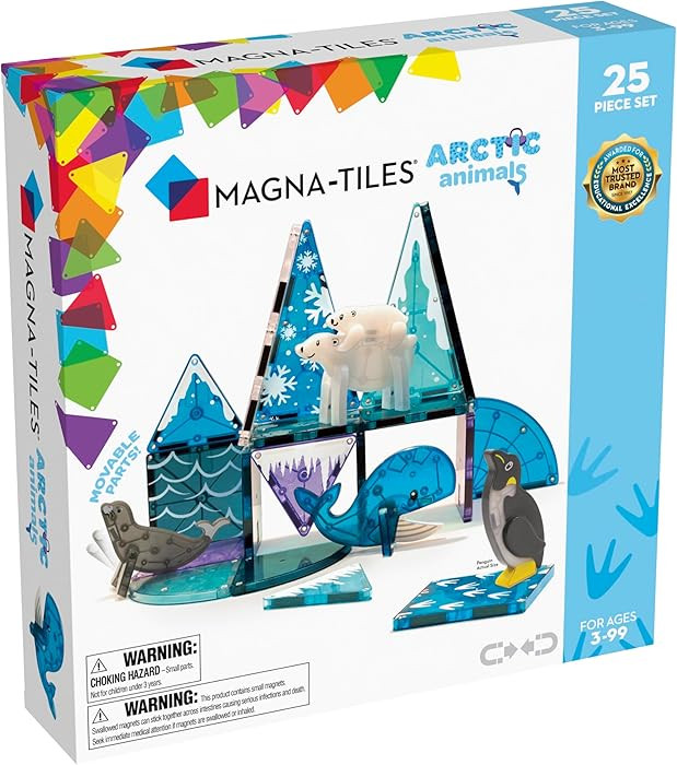 MAGNA-TILES Arctic Animals 25-Piece Magnetic Construction Set, The ORIGINAL Magnetic Building Bra... | Amazon (US)