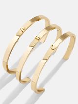 Initial Cuff Bracelet - Gold Letter | BaubleBar (US)
