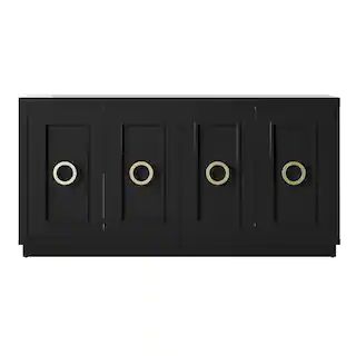 64 in. Black Buffet Sideboard | The Home Depot