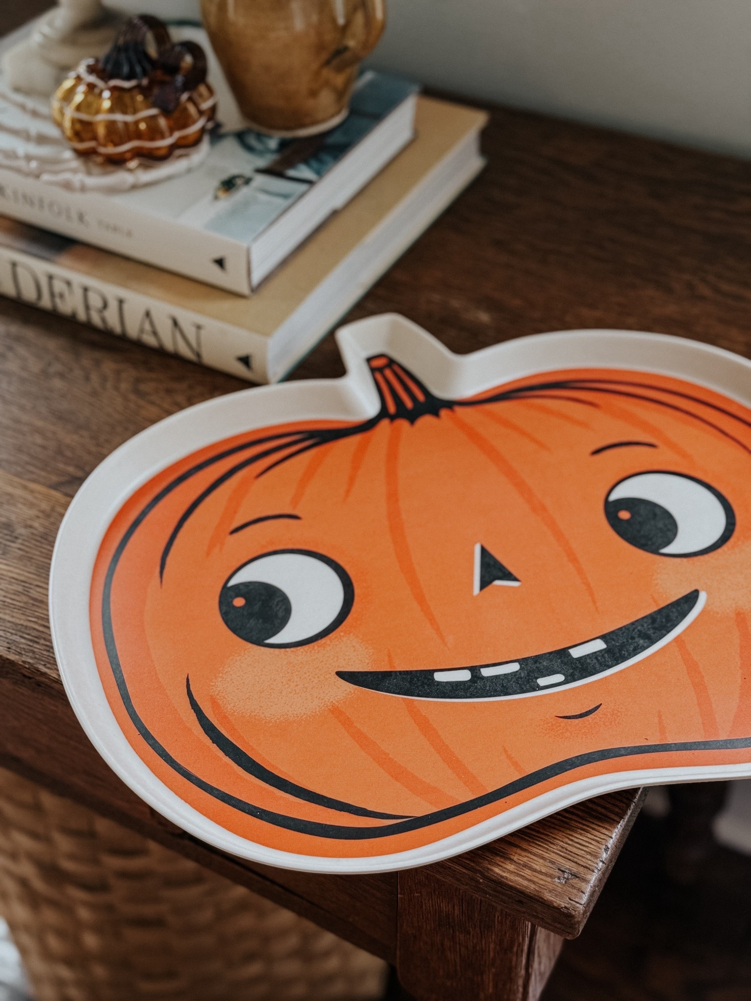 Vintage-inspired bamboo pumpkin tray 

#LTKSeasonal #LTKHalloween #LTKParties