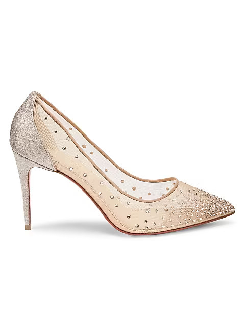 Follies Strass Crystal Mesh Pumps | Saks Fifth Avenue