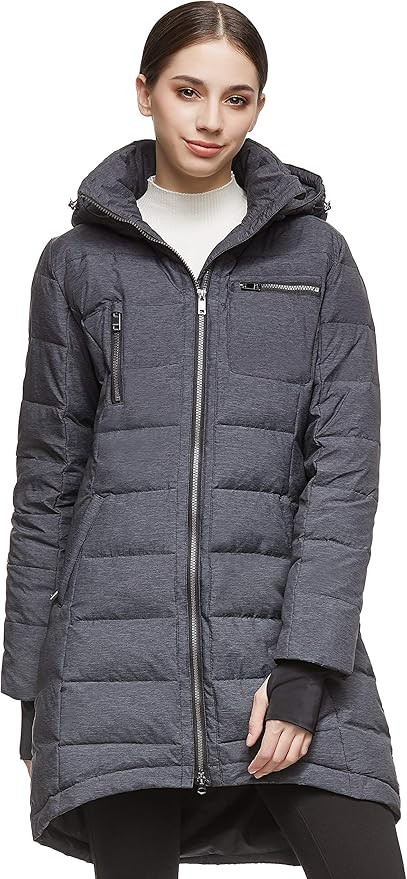 Orolay Women's Down Jacket Coat Mid-Length | Amazon (US)
