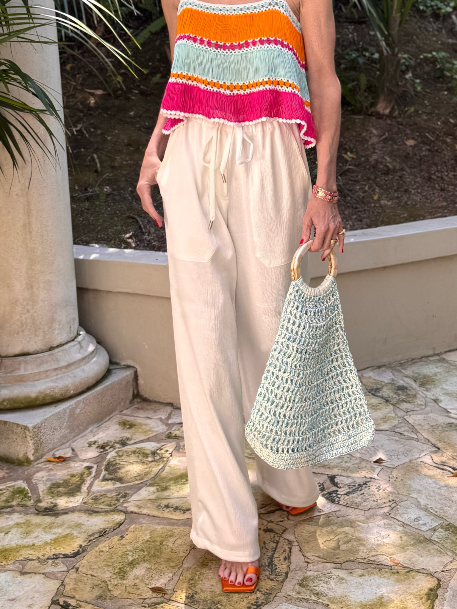 White hot! Style Tip: great for a beach pant or wear an elegance evening pant

#LTKstyletip #LTKover40 #LTKworkwear