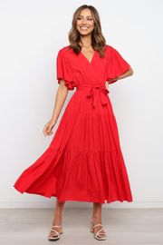 Barker Dress - Red | Petal & Pup (US)