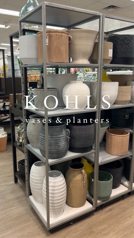 Kohls Vases and planters | spring decor | home decor | shelf styling | console table styling | coffee table styling | outdoor planters | home decor 

#LTKhome #LTKfindsunder100 #LTKfindsunder50