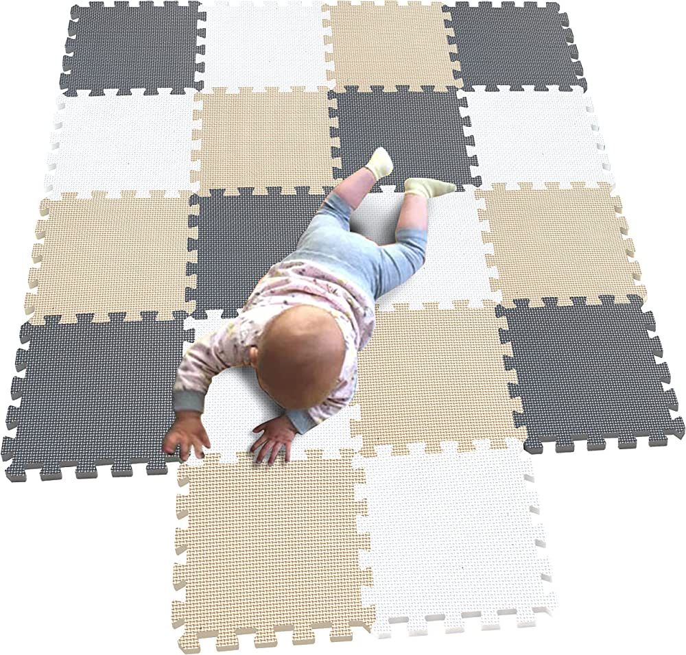 MQIAOHAM children puzzle mat play mat squares play mat tiles baby mats for floor puzzle mat soft ... | Amazon (US)