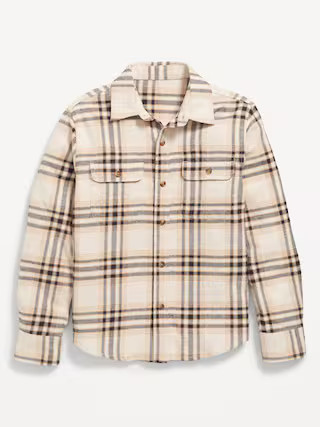 Soft-Brushed Flannel Pocket Shirt for Boys | Old Navy | Old Navy (US)