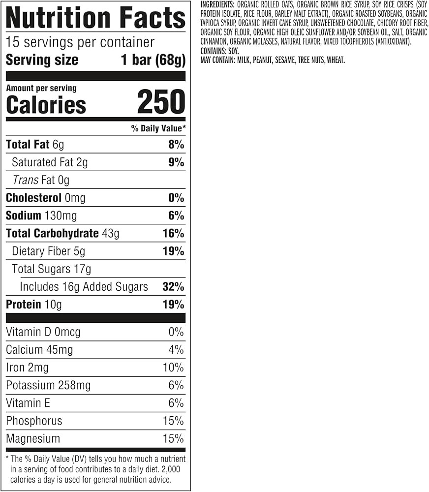 CLIF BAR - Energy Protein Bars - Chocolate Chip - Made with Organic Oats - Energy Bars - Non-GMO ... | Amazon (US)