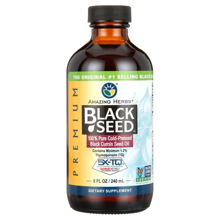 Amazing Herbs Black Seed Cold-Pressed Oil - 8oz | Walmart (US)