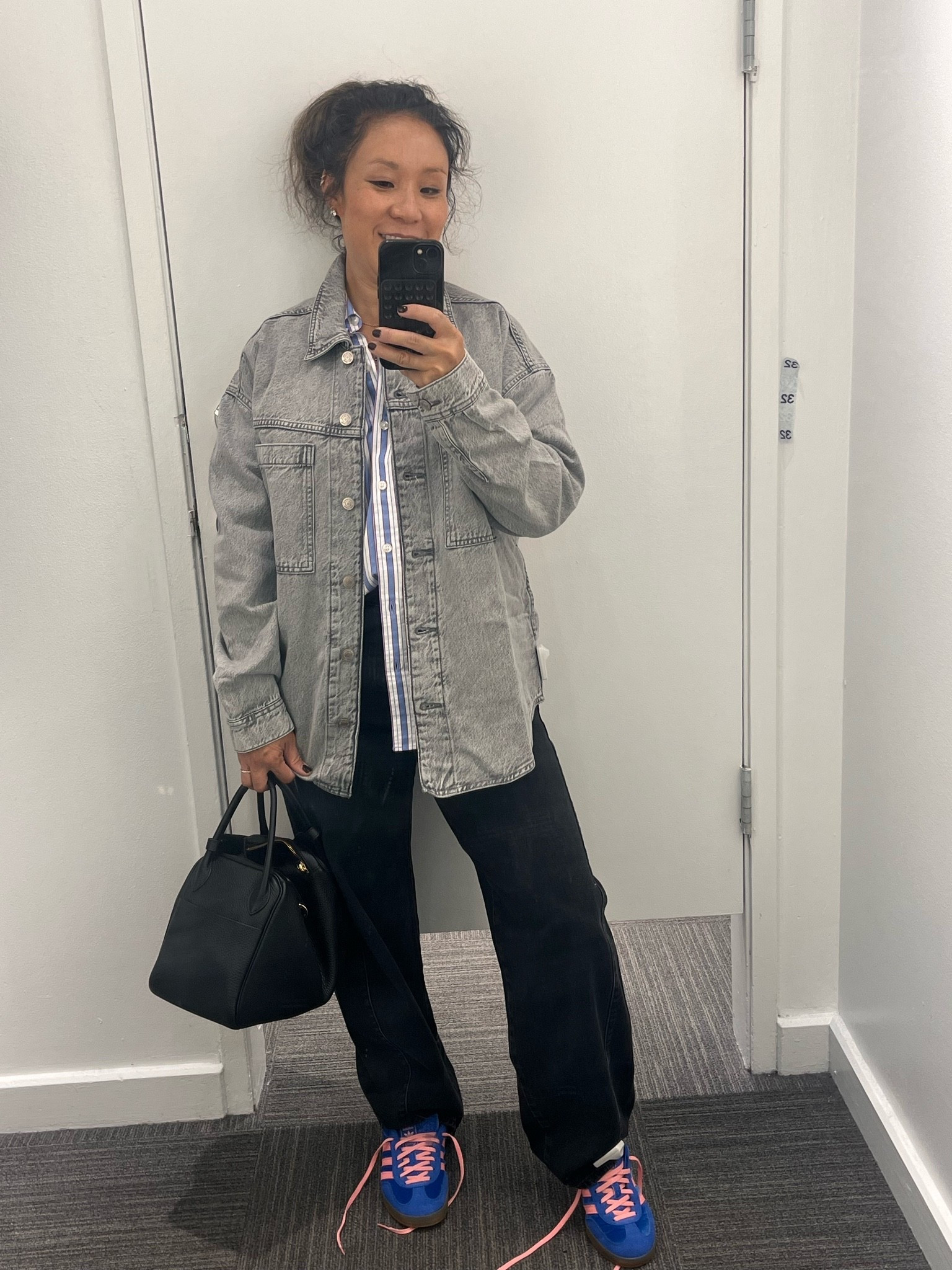 Bring on the layers. Denim shirt jacket. Shacket. Great shirt. Great fit. I’m wearing an xxs in both. Jeans are high-waisted barrel. Three basics that you can wear together or separate.

#LTKNYFW #LTKootd #LTKSaleAlert