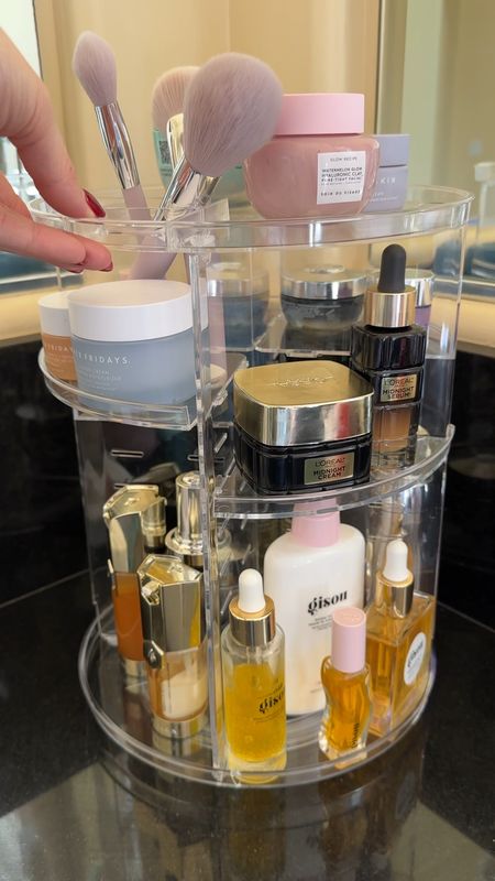 A great way to organize your skin care or make up products! Frees up so much space and helps to keep the products organized #organizing #makeup #organizer #skincare 

#LTKbeauty #LTKMostLoved #LTKhome