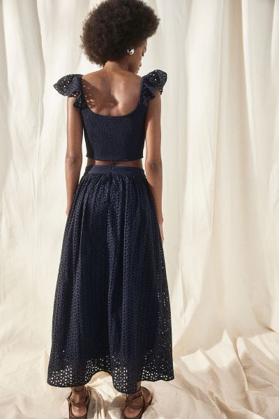 Broderie anglaise maxi skirt | H&M (UK, MY, IN, SG, PH, TW, HK)