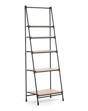 Metal And Wood Shelves With Hooks | TJ Maxx