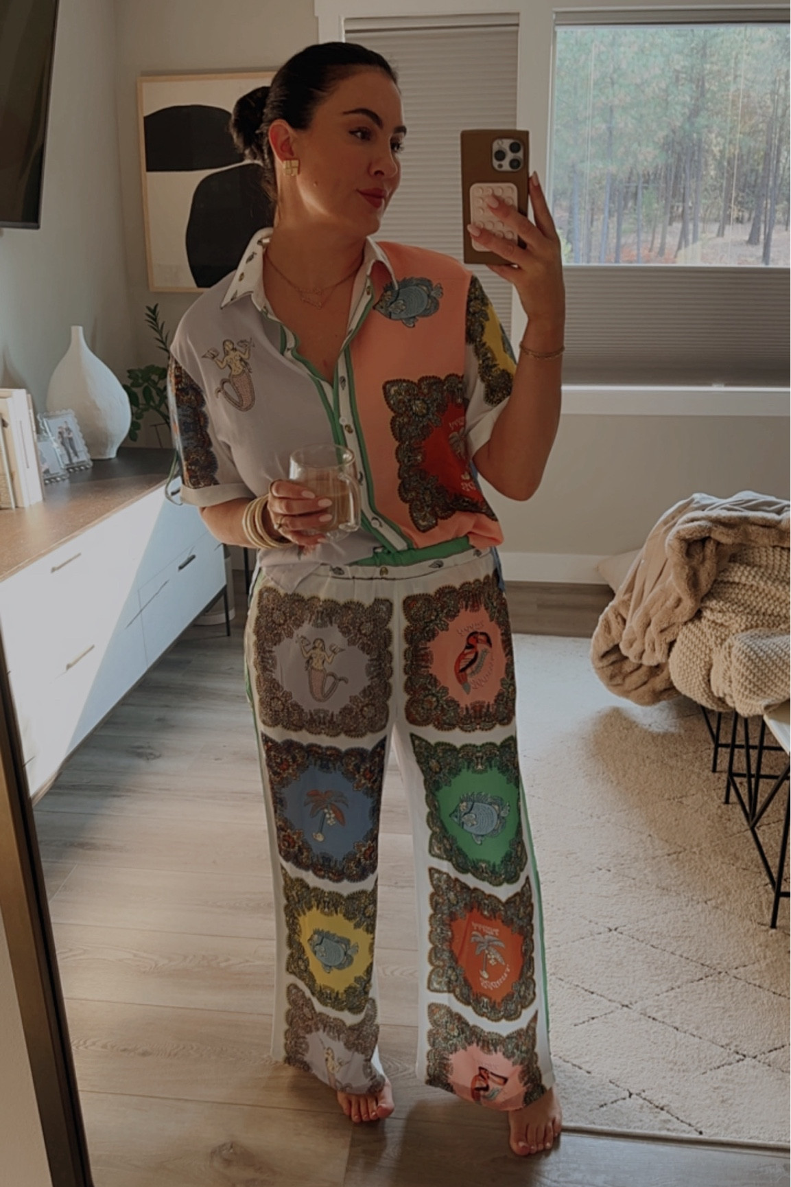 Obsessed with this printed amazon set! It’s lightweight and perfect as a swimsuit cover up or styled out to dinner. Wearing size xl  

#LTKStyleTip #LTKFindsUnder50 #LTKSeasonal