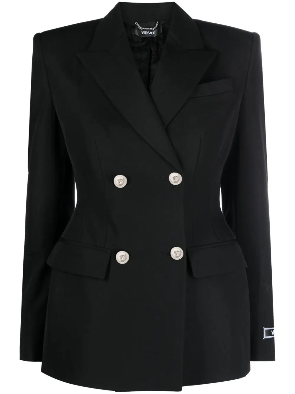 Versace Hourglass double-breasted Blazer - Farfetch | Farfetch Global