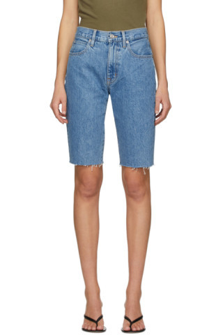 Blue Beatnik Cut-Off Shorts | SSENSE