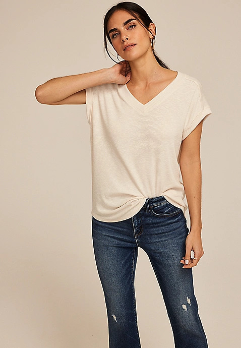 24/7 Berkley V Neck Tee | Maurices